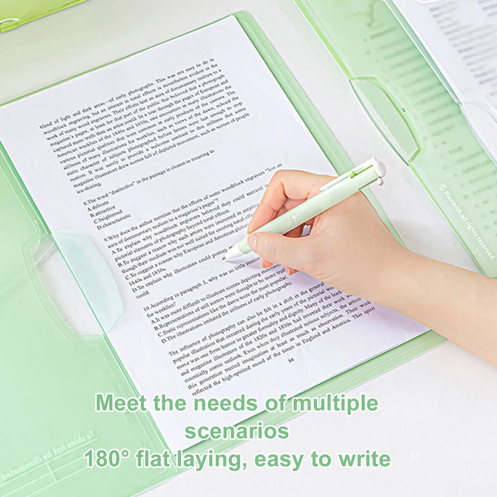 3PCS Report Cover with Clip 40 Sheet Capacity Clear Thickened PP File Folder for A4 and Letter Size Paper Swing Report Folder