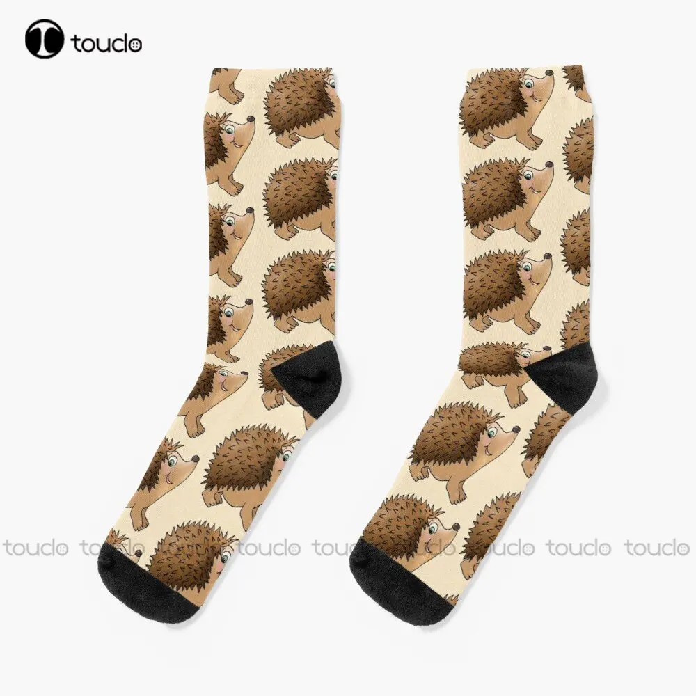 

Friendly Hedgehog Socks Kawaii Socks Personalized Custom Unisex Adult Teen Youth Socks 360° Digital Print Custom Gift Streetwear
