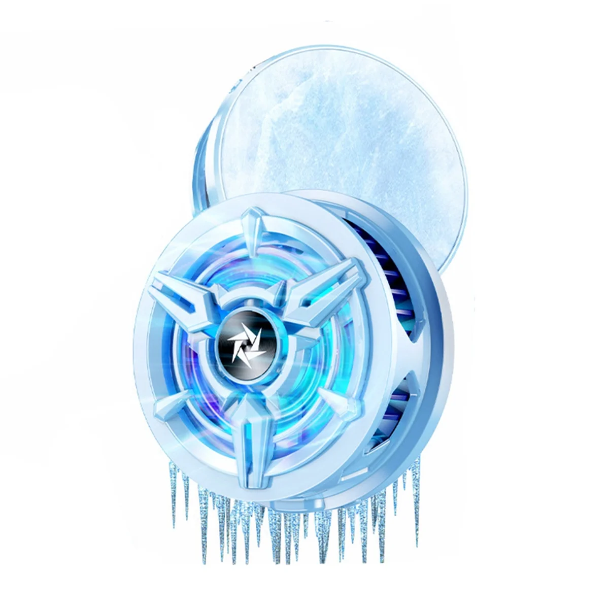 

Охладитель для телефона, быстрое охлаждение, игровое снаряжение, регулируемый полупроводниковый охлаждающий вентилятор, радиатор для смартфона ROG Phone-синий