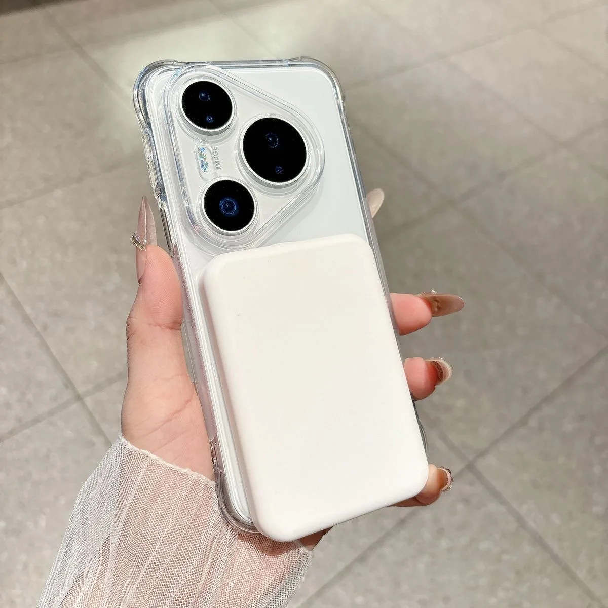 Reinforced Corners Shockproof Clear Case with MagSafe-Compatible Wireless Charging