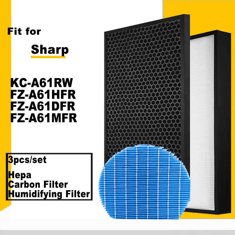 

FZ-A61HFR FZ-A61DFR FZ-A61MFR Humidifying Filter Carbon Charcoal Filter HEPA Air Purifier Filter for Sharp Purifier KC-A61RW