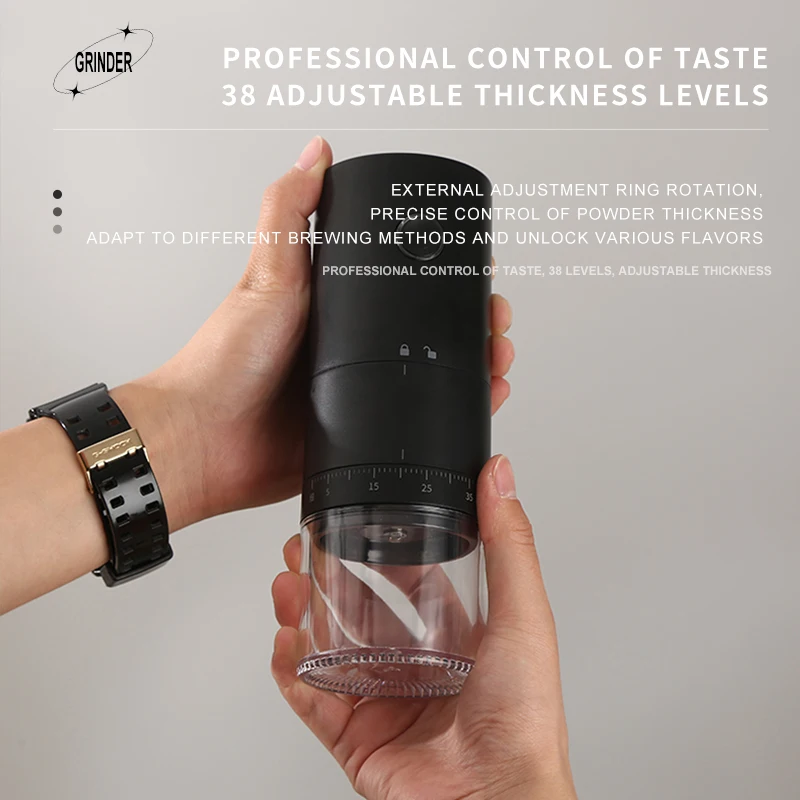 Description Picture 3 of itemUSB Rechargeable Electric Coffee Grinder 1500mAH Mixer Grinder Coffee Bean Grinder Kitchen Accessories