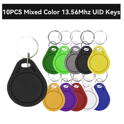 10 - Pack RFID Copyable Keychain Token for Attendance Management (10PCS  Mixed Color)