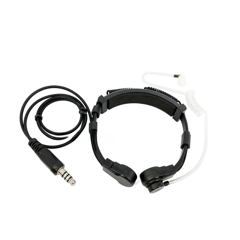 Adapts For Yaesu FT4XR FT65R Walkie Talkie 7.1J Standard Telescopic Throat Vibration Throat Headset Element U94PTT
