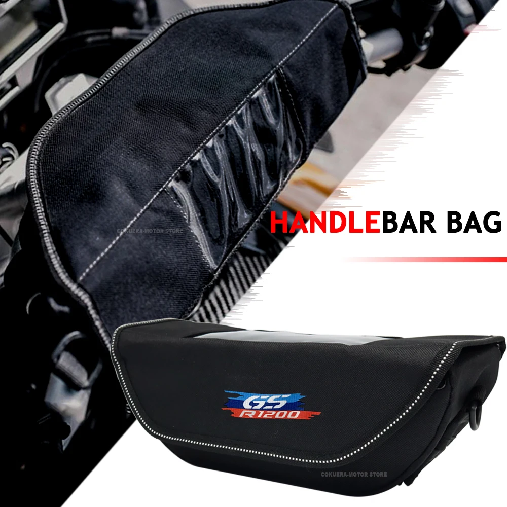 Motorcycle Waterproof And Dustproof Handlebar Storage Bag For BMW S1000R S1000RR F750GS F800GS F850GS R1200GS R1250GS ADV waterproof handlebar bag folding storage pack for electric scooter bicycle