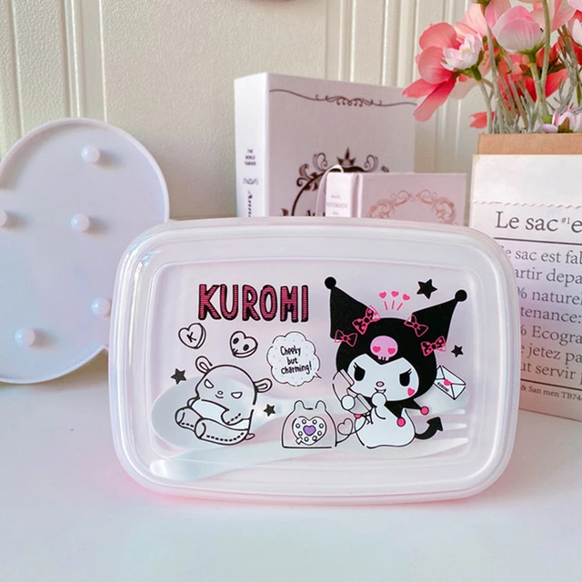 Sanrio Anime Hello Kitty Portable Lunch Box Kawaii My Melody Kuromi  Cinnamoroll Student Microwave Bento Box Food Container Gift - AliExpress