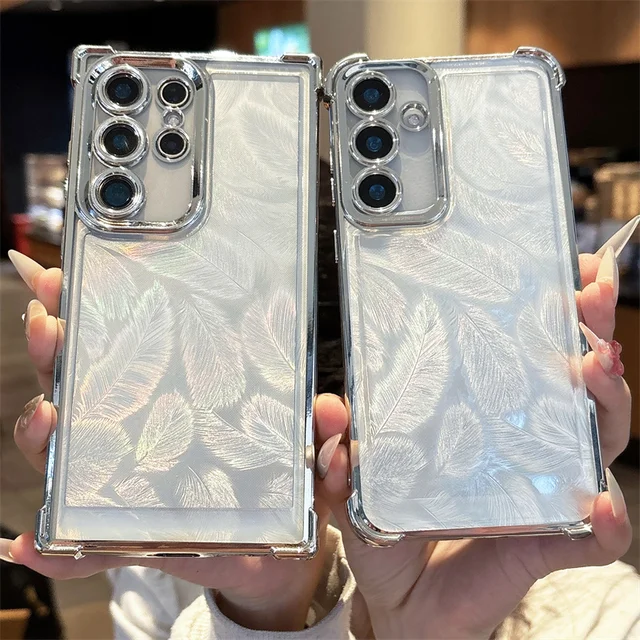 Phone Case For Motorola Moto G05 G84 G54 G53 G52 G30 G20 G10 Luxury Laser Silver Gradient Silicone Cover 2