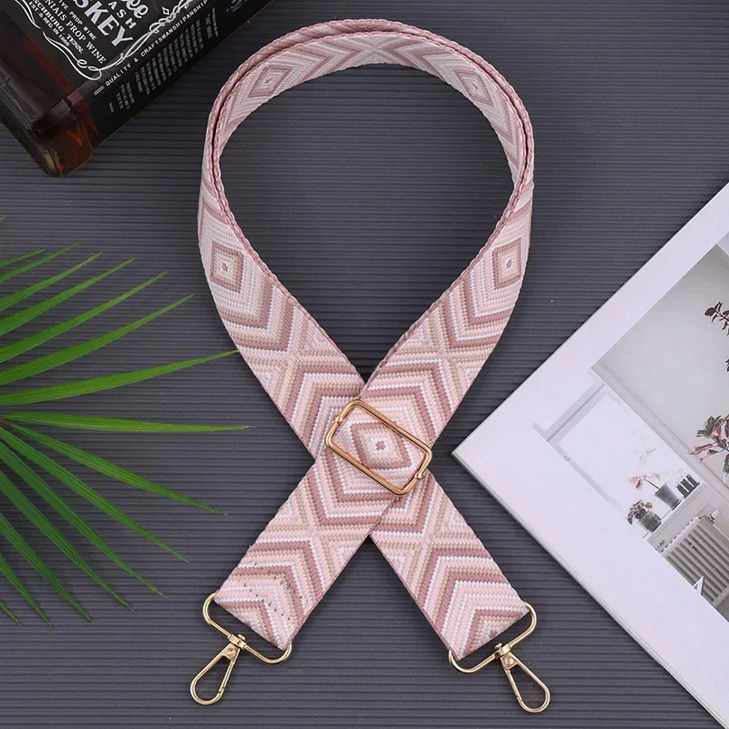 Fashionable Adjustable Wide Shoulder Strap with Hardware Hooks