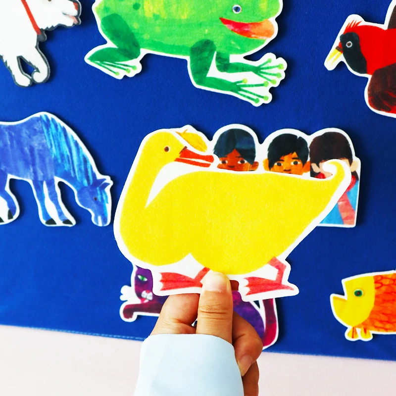 Felt Teaching Aids'Brown Bear, Brown Bear, What Do You See?' Classroom Game, Storytelling Performance Props, Early Education - 3