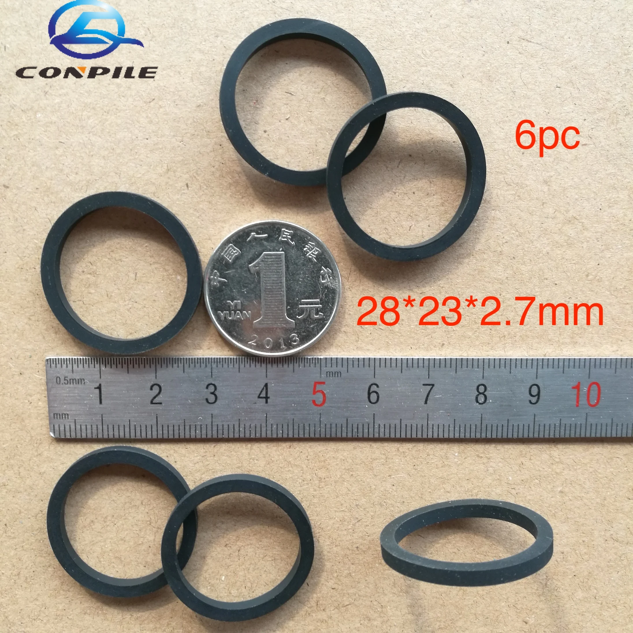 5Pcs 28*23*2.7Mm Ammortizzatore Della Ruota Per Puleggia Della Cinghia Cassette Deck Audio Tape Recorder Pinch Roller Stereo Player