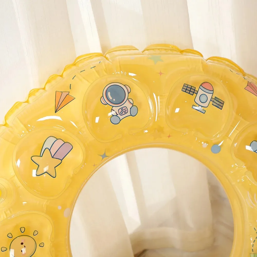 Double Layer Inflatable Crystal Ring Water Toy Thickened Air Bag For Swimming Dual Air Pocket Life Buoy