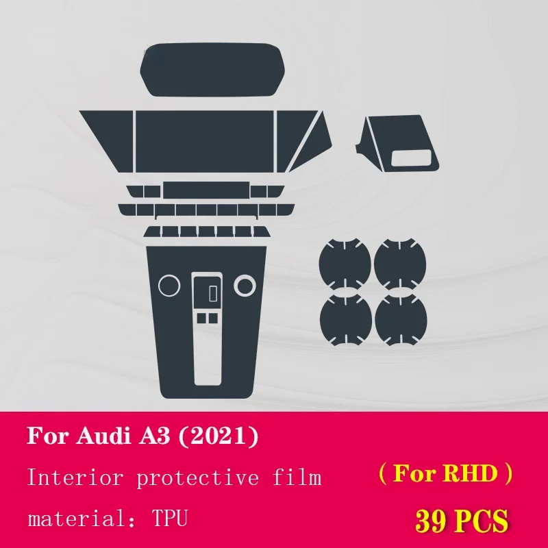 Für audi a3 8y s3 2015-2019 auto außen scheinwerfer kratz fest tpu schutz  folie kratz feste reparatur folie zubehör nachrüsten - AliExpress