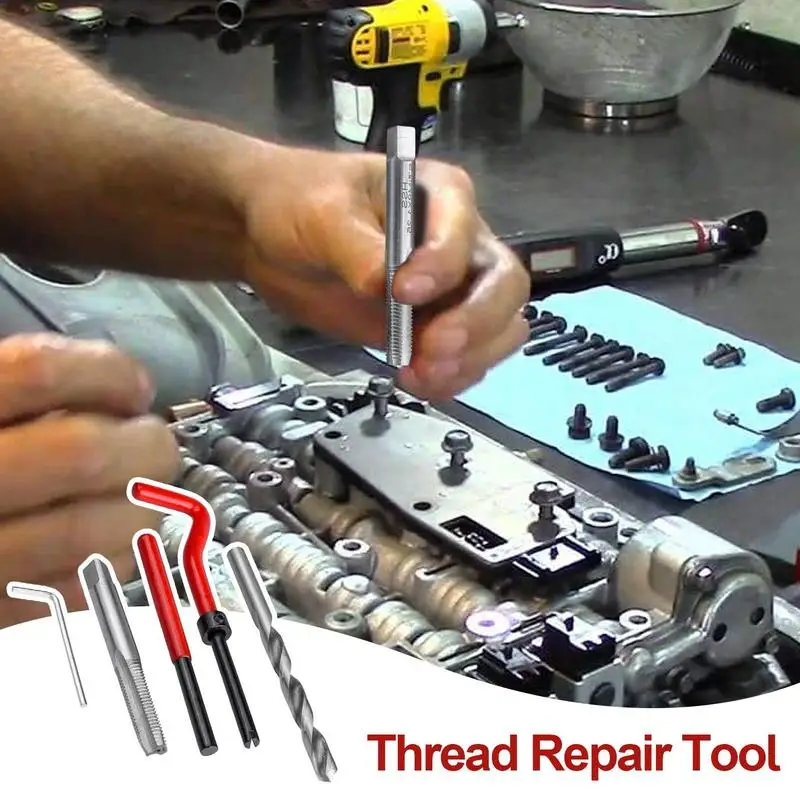 

Restoring Damaged Thread Spanner Wrench Twist Drill 30pcs Metric Thread Chaser For Cleaning Worn Threads Damaged Repair Tools