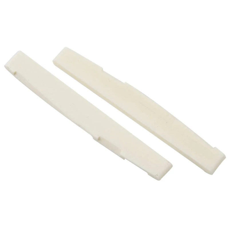 

6 String Acoustic Bone Bridge Guitar Slotted Saddle Guitar Parts(Pack Of 10)