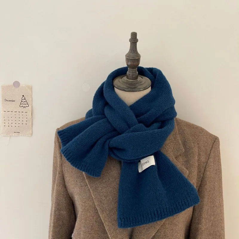 Men's Lightweight Knitted Wool Muffler Scarf Main View