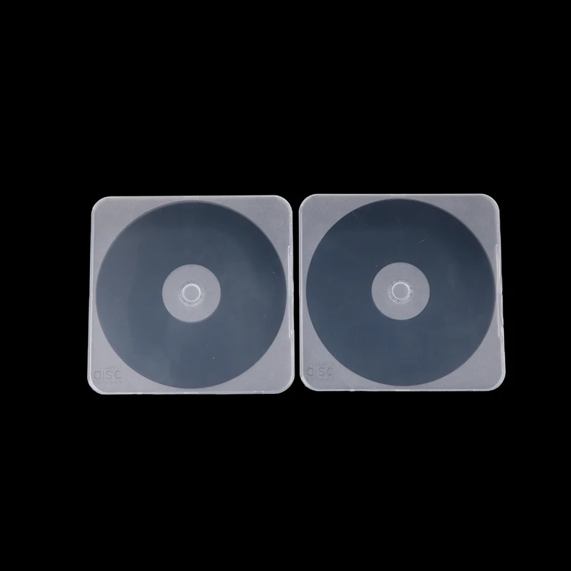 12cm 1/5PCS Thickened DVD Disc Box Practical Transparent Plastic Single Piece Rounded Square CD Case cd dvd storage bag cd dvd storage case
