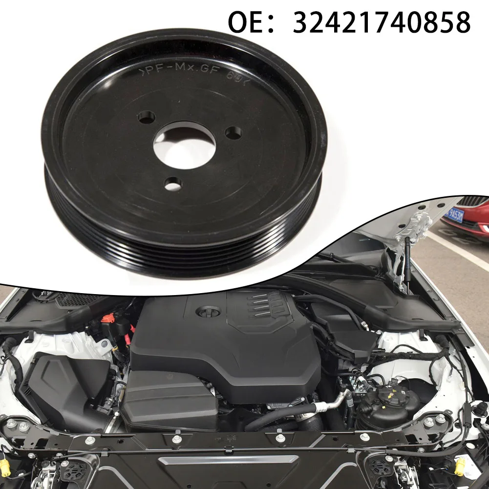 알루미늄 파워 스티어링 펌프 도르래, BMW 3X 330Ci 325i 330i 5X 32421740858-PRM 파워 스티어링 펌프 도르래