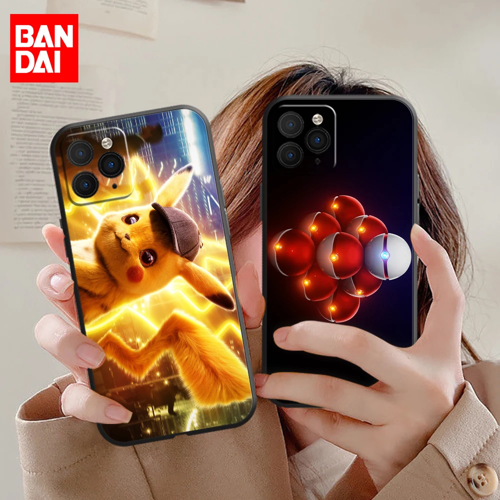 Чехол для телефона с покемоном Пикачу iPhone 11 12 13 Pro Max Mini X XR XS MAX SE 2020 8 7 6 6S Plus 5 мягкий