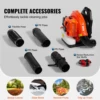 VEVOR Backpack Leaf Blower 79CC 2-Cycle Gas Leaf Blower with 3L Fuel Tank 930CFM Air Volume for Lawn Care&Leaf/ Snow Removal 6