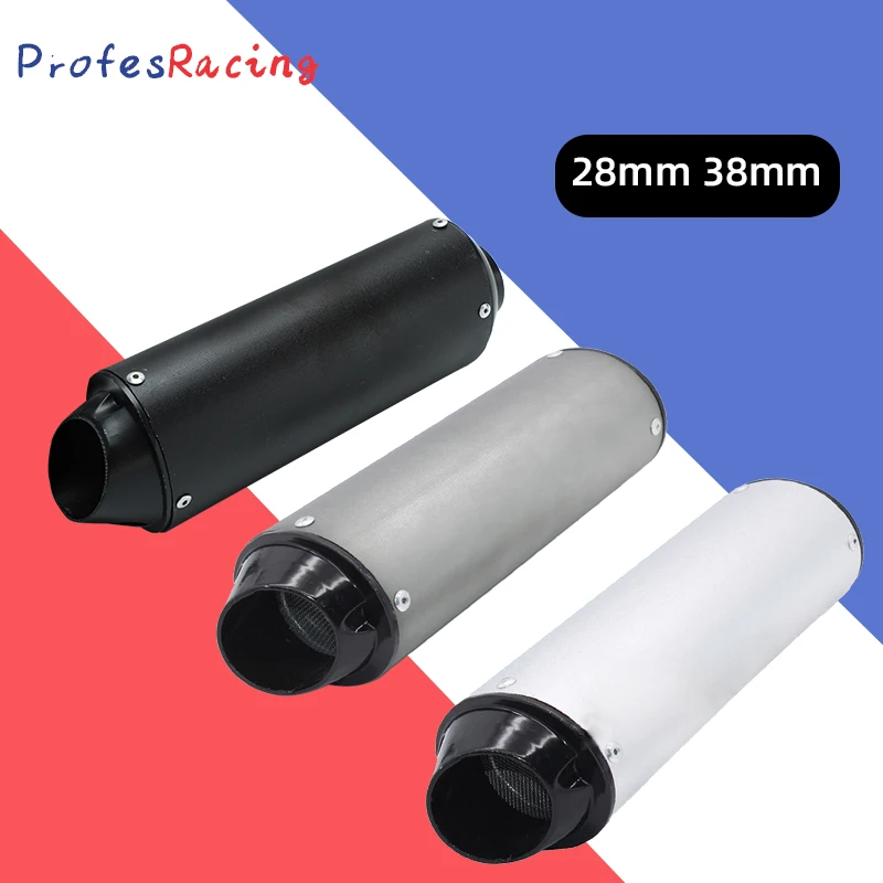 

28mm 38mm Motorcycle Universal Exhaust Muffler Pipe Motocross Exhaust for 125cc 150cc 160cc For Honda Yamaha Kawasaki ATV