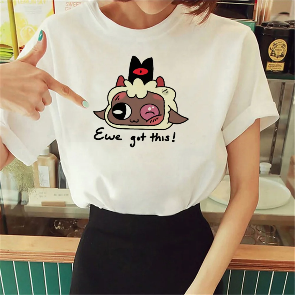 Maglietta Cult Of The Lamb Maglietta Estiva Da Donna Maglietta Grafica Femminile Harajuku Abbigliamento