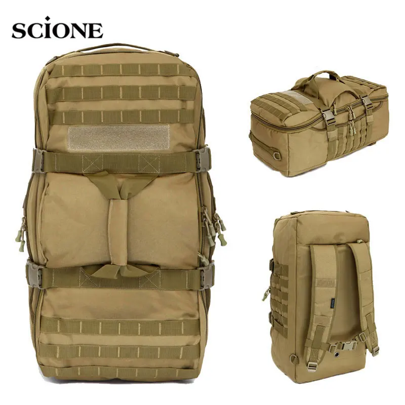 

65L Outdoor Tactical Backpack Large Camping Trekking Travel Bag Climbing Sports Bags Men Molle Rucksack Luggage Trip Large Bag