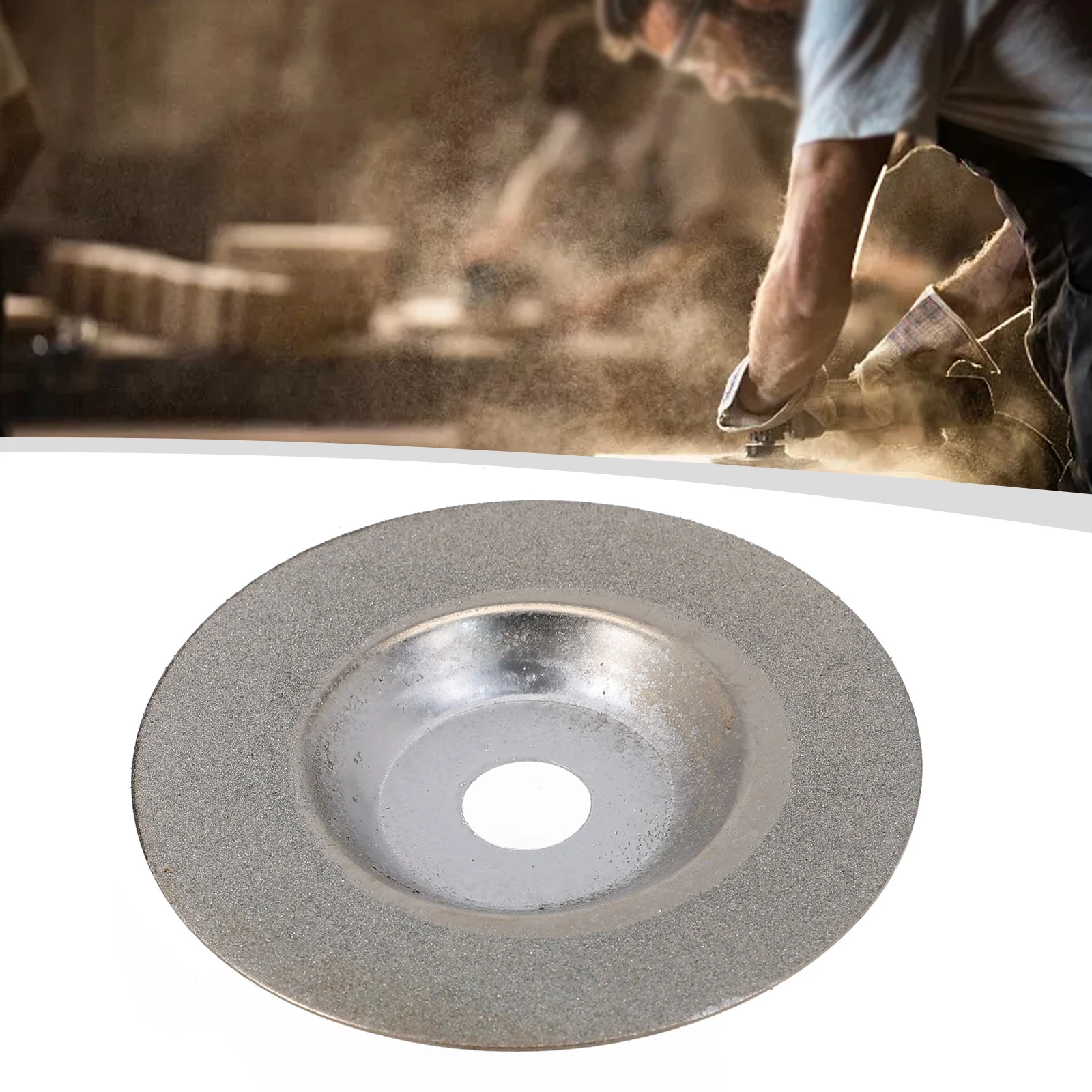 

4" 60Grit Diamond Coated Grinding Disc Wheel For Angle Grinder Coarse Glass Practical Reliable Abrasive Disc Accessories