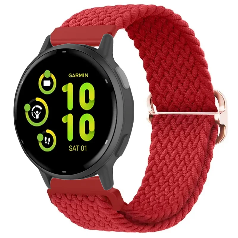 Nylon Braided Solo Loop Strap - 20mm/22mm Sports Bracelet Wristband