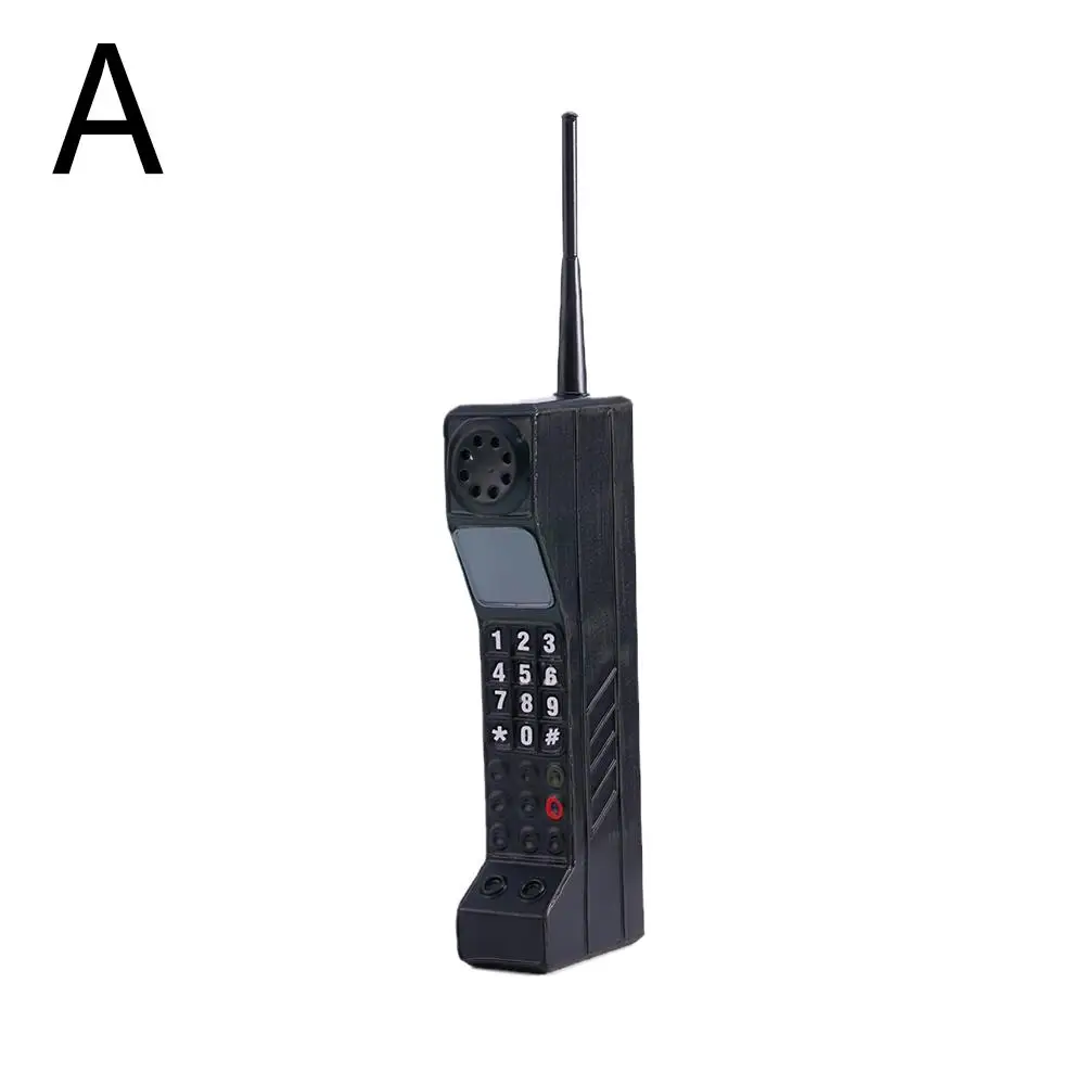 Description Picture 5 of itemBar Retro Telephone Model Metal Vintage Classic Brick Fashioned Phone Cell Decoration Phone Crafts Photography Old Mobile Phone