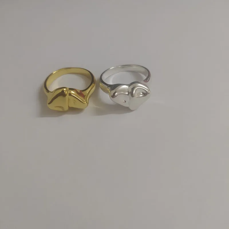 

new 2022 stylish electroplated popular silver gold bead ring can be given as a gift to women for free shipping