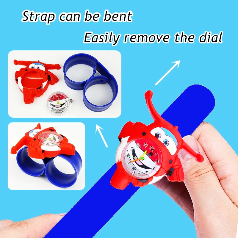 Good Quality Cheap Children's Watches Slap Circle Bracelet Cartoon Dinosaur Kids Watch Toys Street Vendors Selling Goods Clock 3