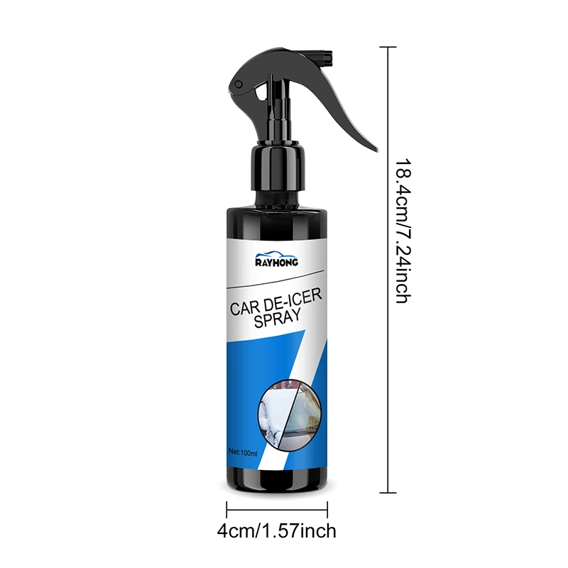 Car Snow Deicing Spray Ice Remover Winter Window Locks Defrosting Liquid Glass Cleaning Handles Anti Slip Auto Supplies