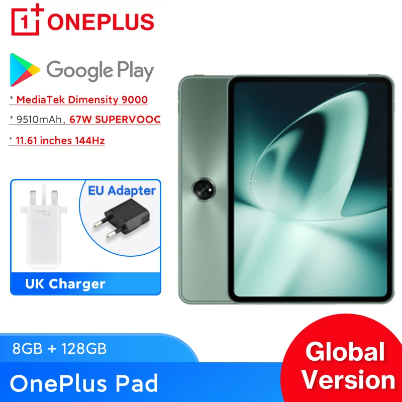 World Premiere OnePlus Pad Global Version Tablet 8GB 128GB 11.61 144Hz  Display 67W SUPERVOOC Dimensity 9000 13MP Rear Camera - AliExpress