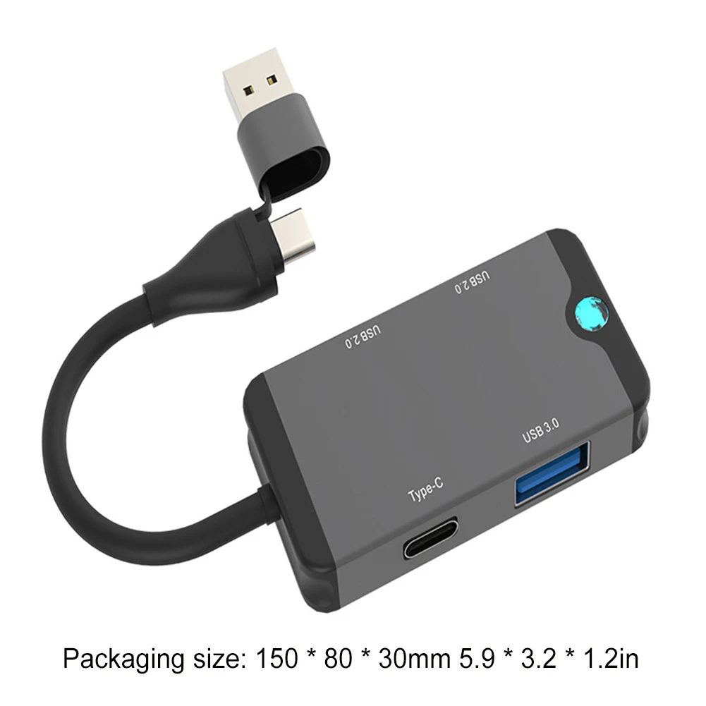 휴대용 다기능 도킹 스테이션, USB C 허브 카드 리더, USB 3.0 포트, 플러그 앤 플레이, 휴대폰 태블릿 노트북용