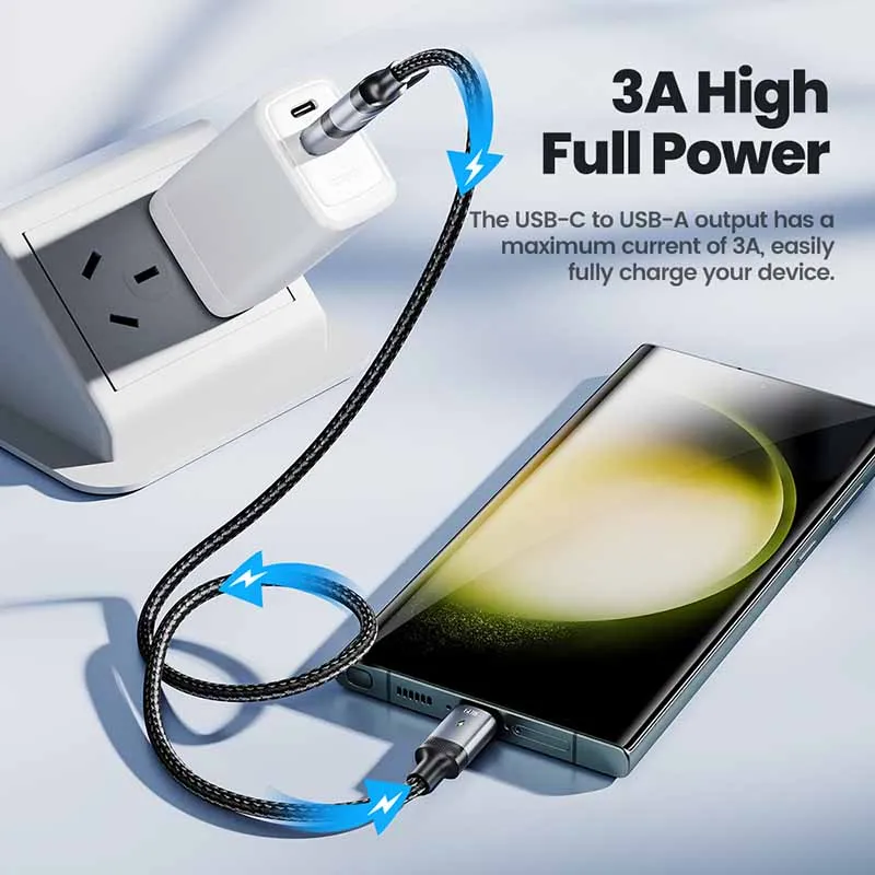 Toocki 2-in-1 USB Type-C Fast Charging Data Cable with PD 60W