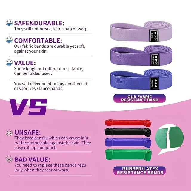 3Pcs Yoga Resistance Tension Band,Yoga Stretching Band,Elastic Band,Exercise Equipment,For Exercise,Body Stretching,Strength Training 6