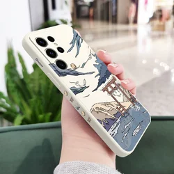 Snowy Gate Design Protective Phone Case for Galaxy Note 20 Ultra (White)