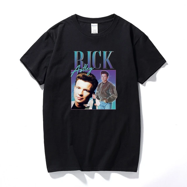 Rick Astley | Rick Astley Cotton | Graphic Shirts Men | Cotton Tee - T-shirts - Aliexpress