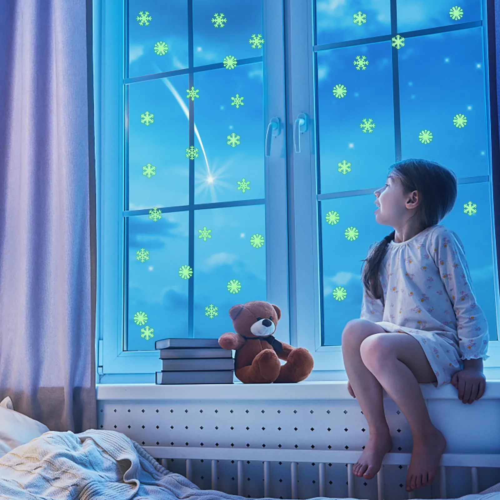 Luminous Stars Glow In The Dark Wall Stickers For Kids Bedroom Baby Rooms Ceiling Home Decor Fluorescent Glow #H luminous wall stickers fluorescent stickers 50/100pcs