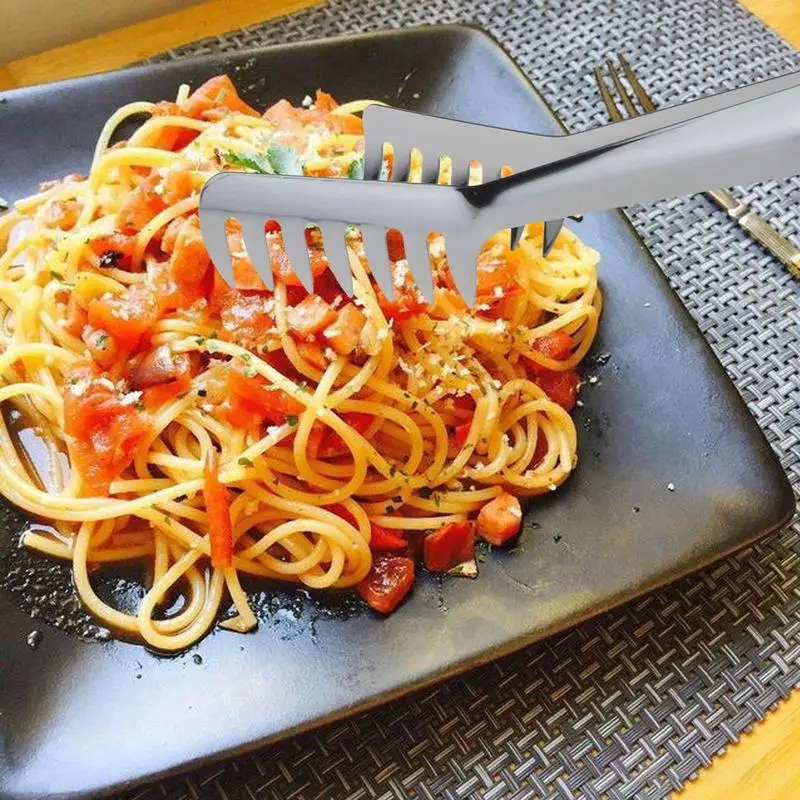 Stainless steel food clip spaghetti tableware noodle barbecue clip kitchen accessories