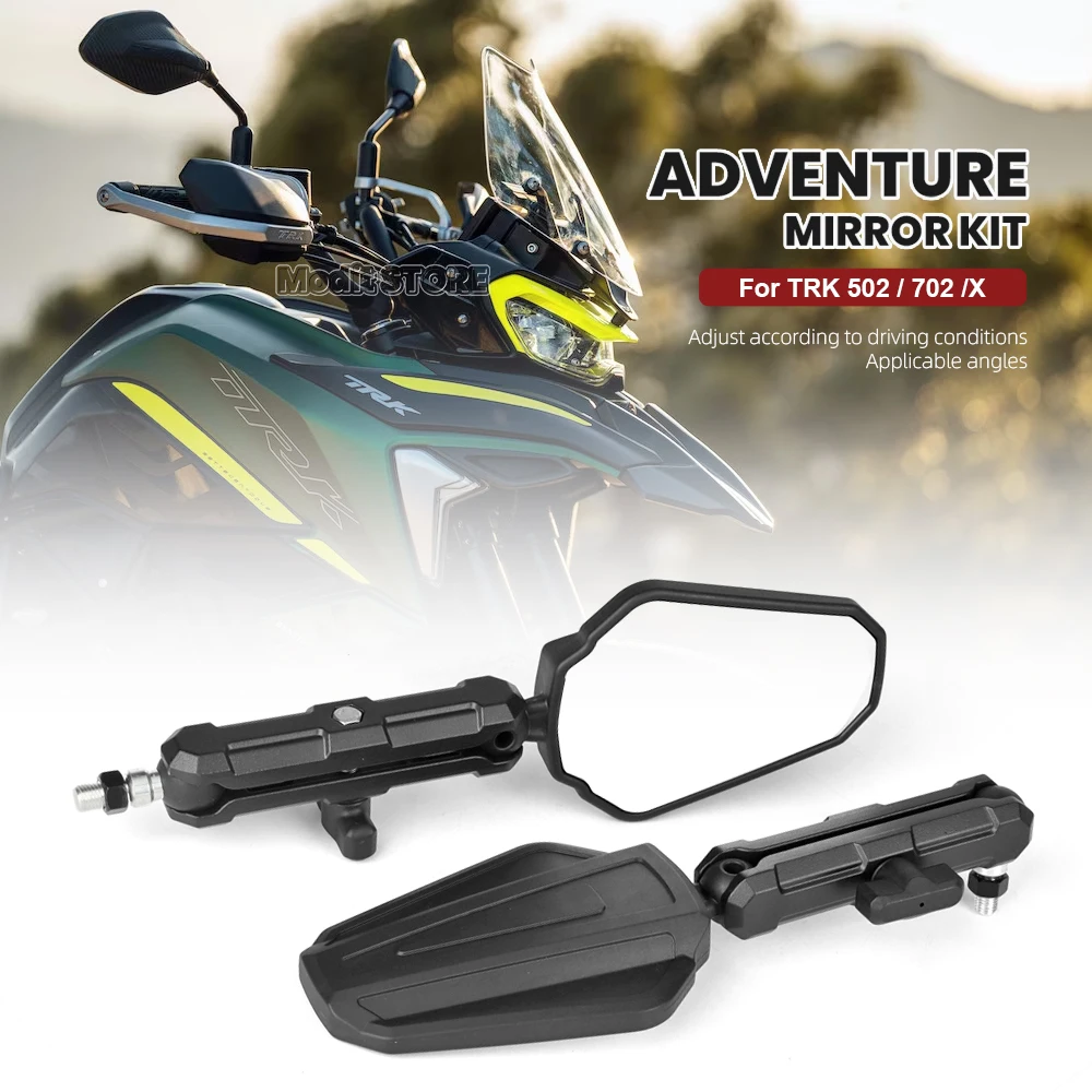 

Складные мотоциклетные зеркала заднего вида, внедорожные приключения, боковые зеркала для Benelli TRK 502 Trk 502x TRK702x, аксессуары