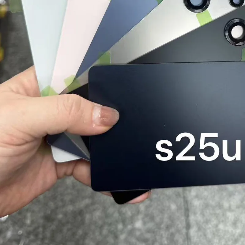 삼성 S25 SM-S931B/ S25+ SM-S936B / S25 울트라 SM-S938B용 AMOLED 결함 후면 커버 + 카메라 렌즈 후면 도어 유리 패널