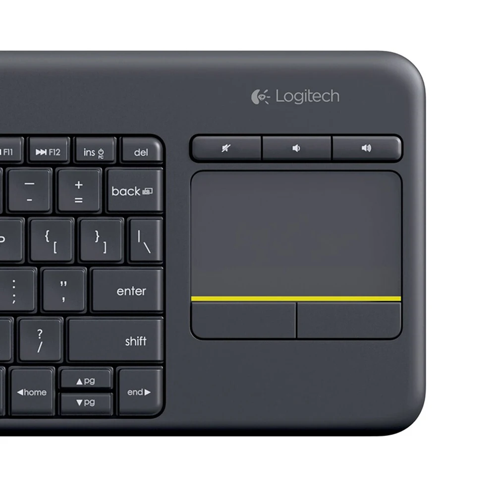 Logitech K400 Plus Wireless Keyboard with Touchpad for PC Laptop Android Smart TV 84key Keyboards Accessories - AliExpress