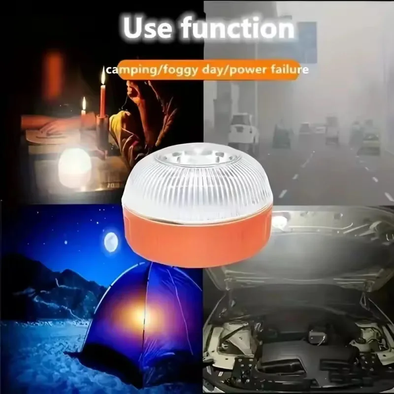 Car Strobe Light Led Portable Emergency Magnetic Induction Road Accident Safety Accessory