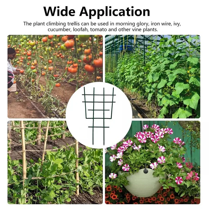 DIY Plastic Plant Support For Garden Vines Fastener Frame Pot Bracket Shelf Climbing Flower Fixed Plant Growth Direction