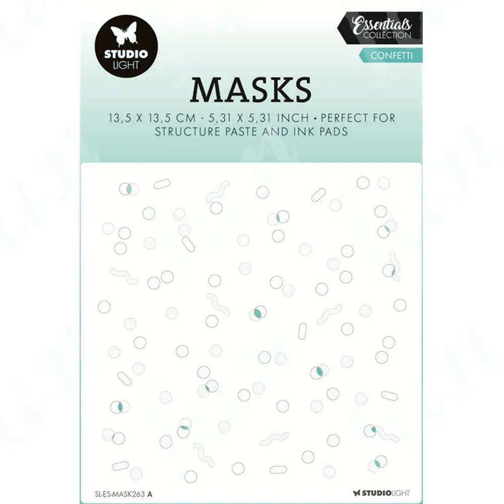 

Coloring Stencils Confetti for DIY Scrapbooking Album Paper Card Embossed Template Stencil Mold Drawing Journal Craft