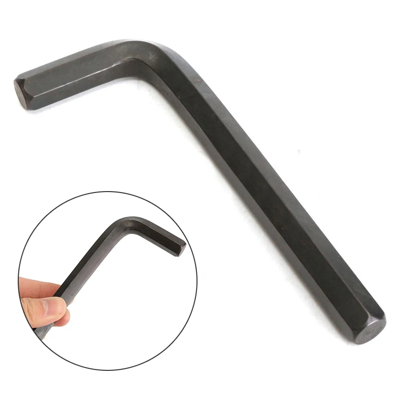 12mm Black L Shaped Metric Hexagon Allen Key Hex Wrench Spanner Stick Tool