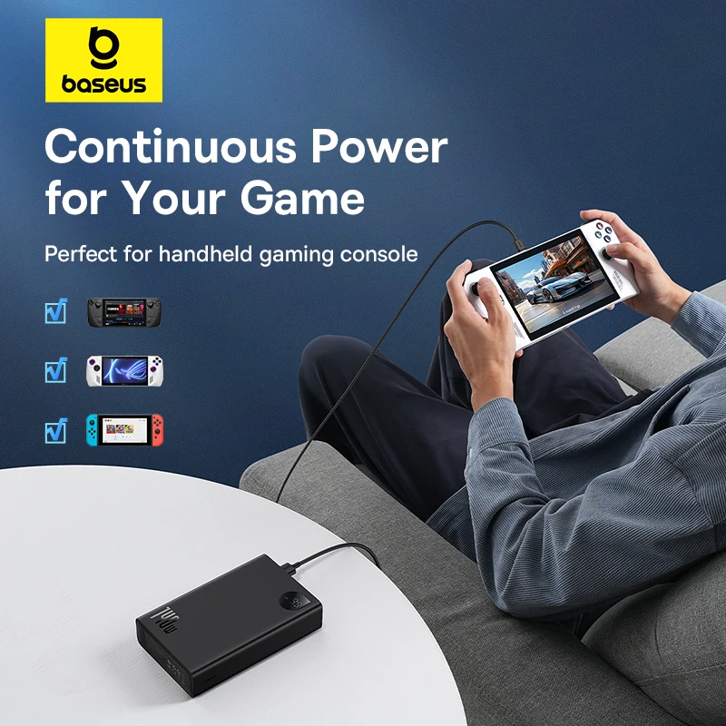 Baseus 140W Power Bank 24000mAh Fast Charging Portable Battery