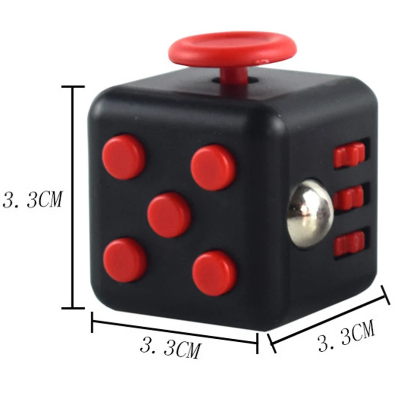 Solid Color Fidget Decompression Dice for Release Stress Autism Anxiety Relieve Adult Kids Stress Relief Anti-Stress Fingertip