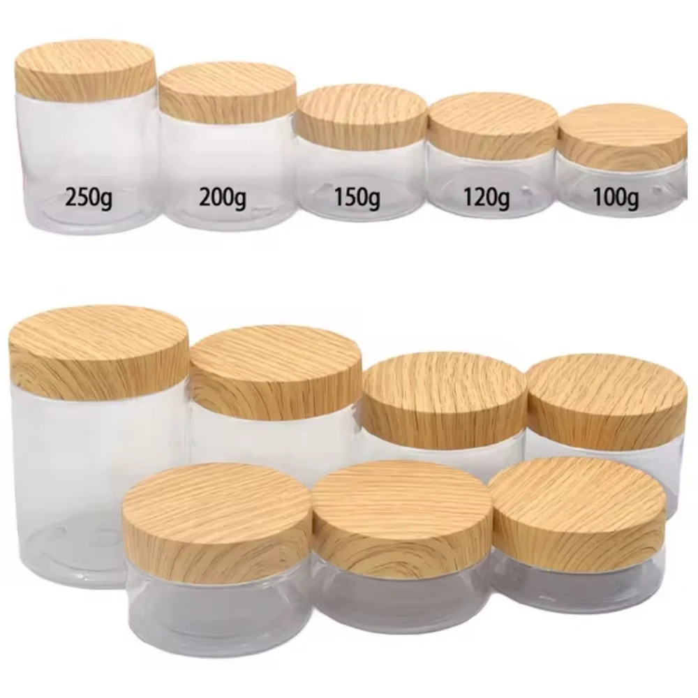 Milchglas-Behälter Mit Bambus-Deckel – 100 Ml, Rund, Für Creme, Make-up & Kosmetik